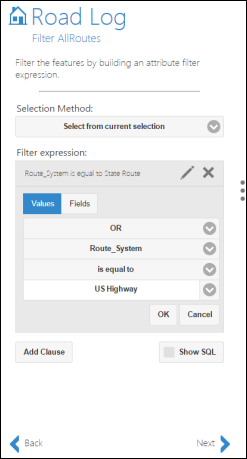 Adding a second attribute selection clause